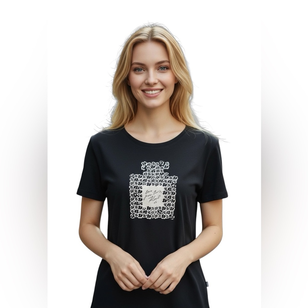 Karl Lagerfeld Paris coastal core, comfort core, preppy short sleeve shi…